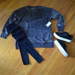 Faux-Fur- Super-Soft- Over-sized Sweatshirt